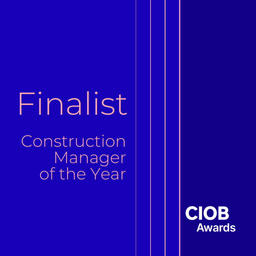 Award for CIOB Construction Manager of the Year 